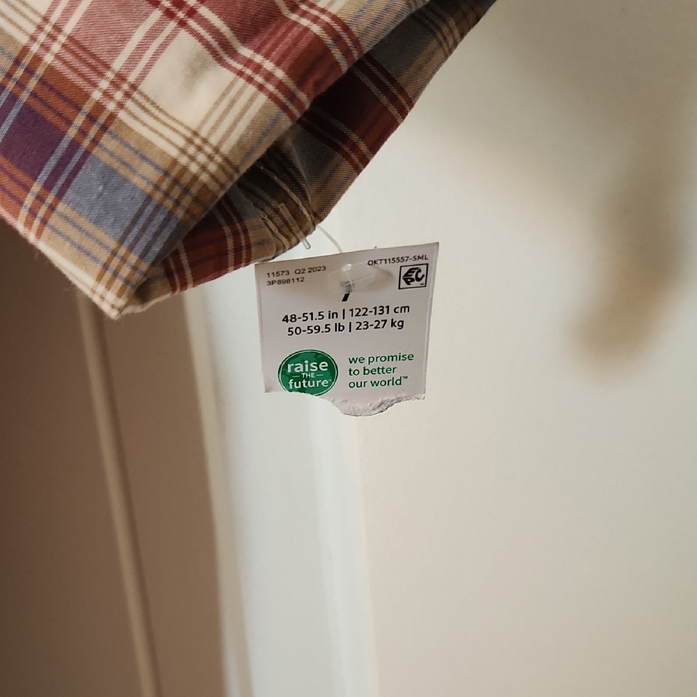 OshKosh B'gosh Red and Blue Casual Button Down Shirt - Picture 3 of 4